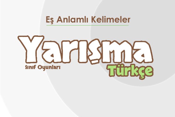 Eş Anlamlı Kelimeler